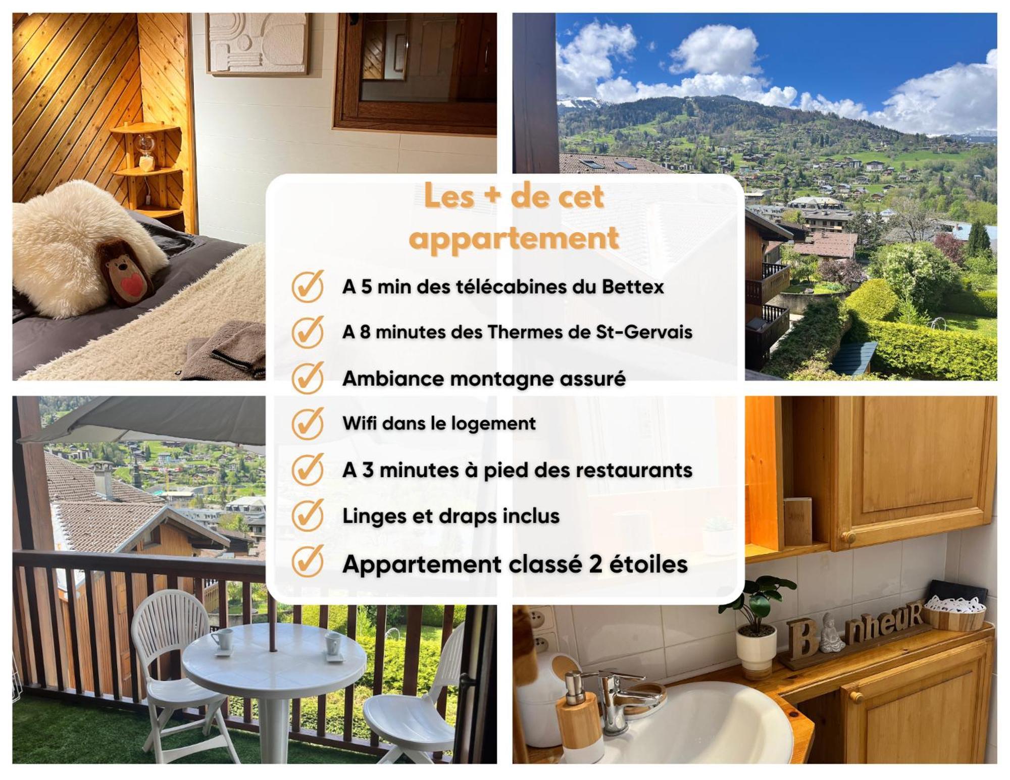 Ski Ou Thermes? Un Appt Cabine Avec Vue Magnifique Saint-Gervais-les-Bains Buitenkant foto